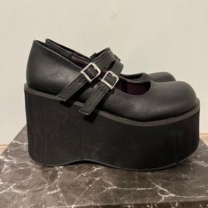 Black Demonia Size 9 Mary Janes only worn twice